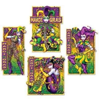 Mardi Gras Festival Theme Party Cutout Decorations  