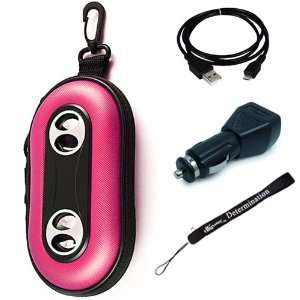 Pink Color Portable Case with built in Speakers for GIGABYTE G Smart 