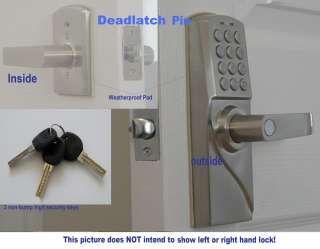 Security Electronic Digital Keypad Keyless Door Lock  