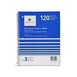  Sparco Products Products   Notebooks, Wirebound, 1 Subject 