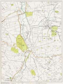 Tarleton & Mawdesley area map Lancashire 1934 Sheet 10b  