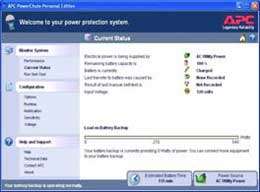 APCs PowerChute software automatically saves open files and 