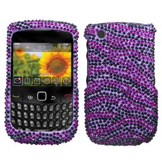 Diamond Cover for RIM Blackberry Curve 8520 Zebra Ski  