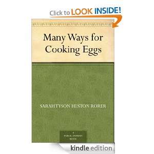 Many Ways for Cooking Eggs Sarah Tyson Heston Rorer  