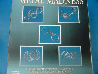 Metal Madness Puzzle lot Puzzles Brain Teaser Disentanglement  