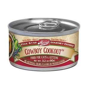   Merrick Cowboy Cookout Canned Cat Food 24/3.2 oz   cans 