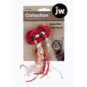  3PK Canvas Crab Catnip   filled Toy (Catalog Category Cat 