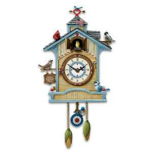  Peeps Place Birdhouse Cuckoo Clock