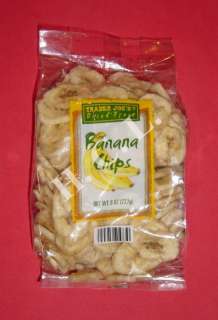 Trader Joes Natural Dried Fruit Banana Chips, 8oz  