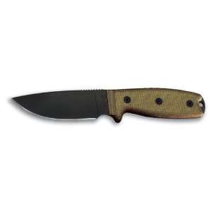  TAK 1, Micarta Handle, D2 Blade, ComboEdge, Nylon Sheath 