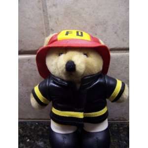  Vintage Fireman Teddy Bear Plush (1987) Toys & Games