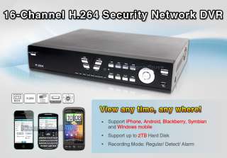 New 16CH Standalone H.264 CCTV DVR WIFI Mobile 3G Real Time Alarm 