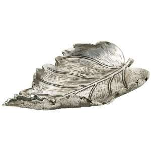  Silver Leaf 11 3/4 Wide Decorative Plate