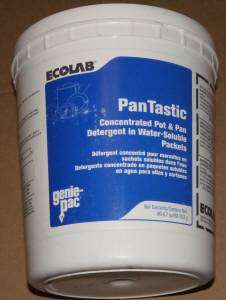 Ecolab Pantastic restaurant Pot & Pan detergent packets Genie Pac Pan 