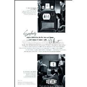 1951 Vintage Ad Allen B. DuMont Laboratories Everybody 