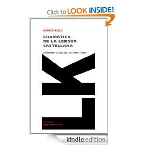    lenguas) (Spanish Edition) Andrés Bello  Kindle Store