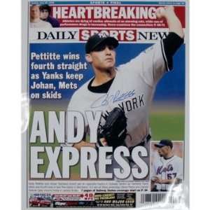 Andy Pettitte Autographed Andy Express Daily News Cover 16x20 Print 