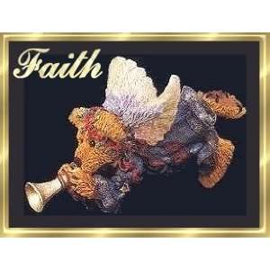 Faith Angel Bear with Trumpet Ornament