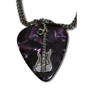   Lovers Guitar Pick Necklace (Purple Pick) Anne Jackson Jewelry