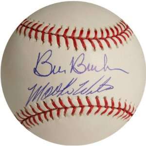 Bill Buckner & Mookie Wilson York Mets Autographed Baseball