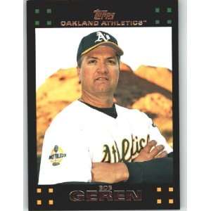 2007 Topps #614 Bob Geren MG   Oakland Athletics (Manager) (Baseball 