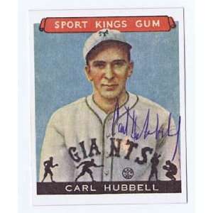 Carl Hubbell Autographed Ball   ? Card