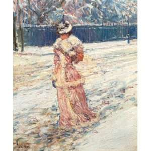   paintings   Frederick Childe Hassam   24 x 30 inches   Lady in Pink