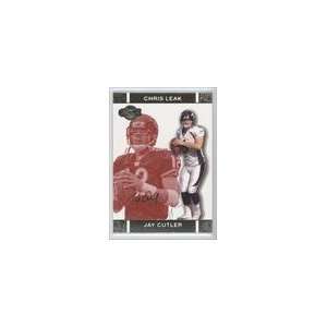   Faces Gold Red #9B   Jay Cutler/Chris Leak/399 Sports Collectibles