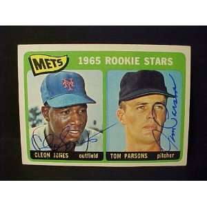  Cleon Jones & Tom Parsons New York Mets #308 1965 Topps 