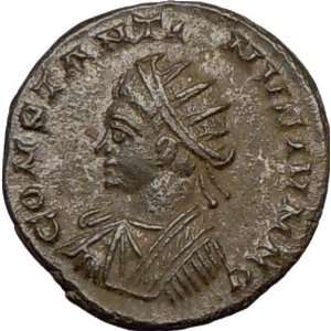 CONSTANTINE II Jr. 323AD Rare LONDON mint Authentic Ancient Roman Coin 