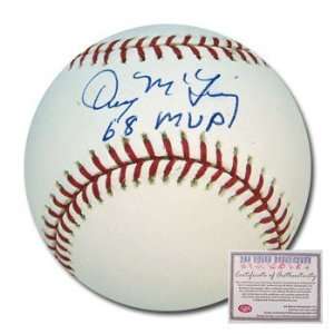 Denny McLain Autographed/Hand Signed Rawlings MLB Baseball with 68 MVP 