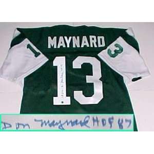 Don Maynard Hand Signed Jets Throwback Jersey