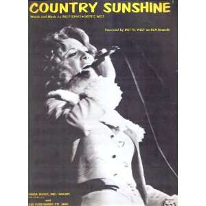    Sheet Music Country Sunshine Dottie West 206 