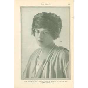  1918 Print Actress Ethel Barrymore 