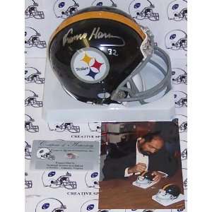 Franco Harris Signed Mini Helmet   Autographed NFL Mini Helmets