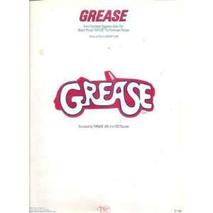  Sheet Music Grease Frankie Valli 206 