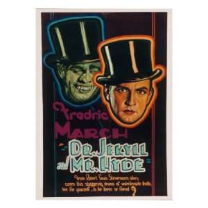  Dr. Jekyll and Mr. Hyde, Fredric March, 1931 Movie Premium 