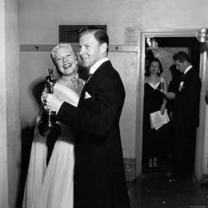  Ginger Rogers and George Murphy Dancing Backstage at the 