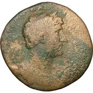 HADRIAN 120AD Rare Authentic Large Sestertius Ancient Roman Coin CERES