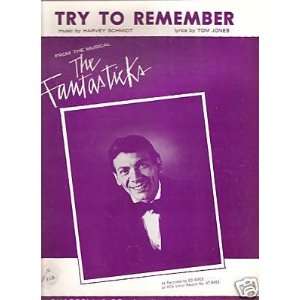  Sheet Music Try To Remember Ed Ames 93 