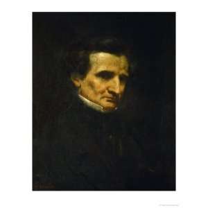  Portrait of Hector Berlioz Giclee Poster Print by Gustave 