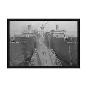  Richard Henry Lee and Sister Ship 12x18 Giclee on canvas 