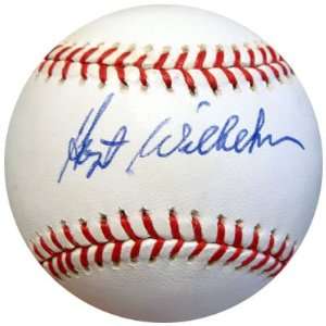 Hoyt Wilhelm Autographed NL Baseball PSA/DNA