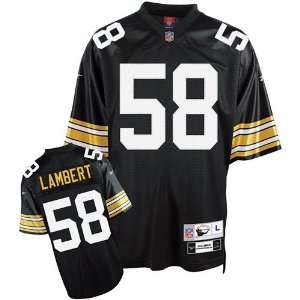 Jack Lambert #58 Pittsburgh Steelers Nfl Retired Premier Jersey (Black 