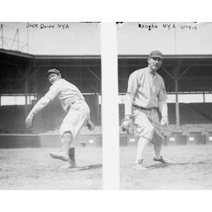  1910 photo Jack Quinn & Jim Vaughn wearing partial 1909 