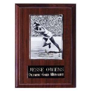 Jesse Owens, Olympic Gold Medalist, 4.5 x 6.5 Plaque