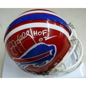 Jim Kelly Autographed Mini Helmet   Replica   Autographed NFL Mini 