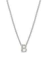 Bony Levy Pavé Diamond Initial Pendant Necklace ( Exclusive 
