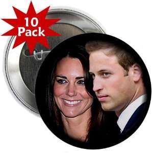 Prince William Kate Middleton British Royal Wedding 10 Pack of 2.25 