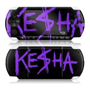   MusicSkins MS KESH20031 Sony PSP 3000  Ke$ha  Purple Skin Electronics